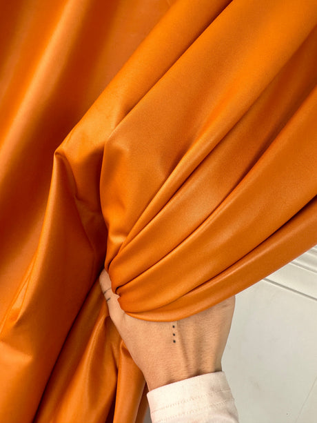 Mustard 4-Way Stretch Faux Leather