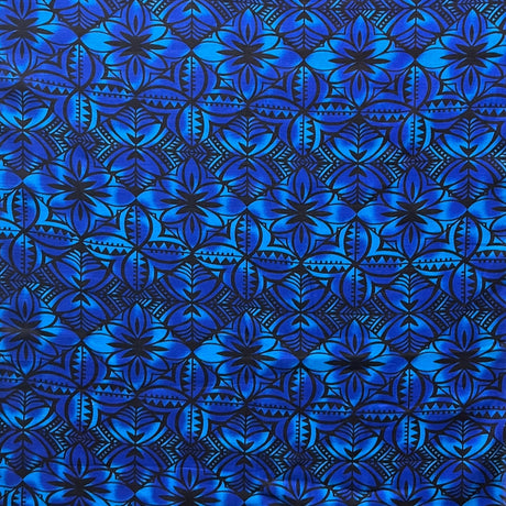 Traditional Polynesian Geometric Design Light Barkcloth Fabric - Beige & White, 45" Width (1 Yard)