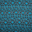 Traditional Polynesian Geometric Design Light Barkcloth Fabric - Beige And White, 45" Width (1 Yard)