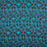 Traditional Polynesian Geometric Design Light Barkcloth Fabric - Beige And White, 45" Width (1 Yard)