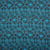 Traditional Polynesian Geometric Design Light Barkcloth Fabric - Beige & White, 45" Width (1 Yard)