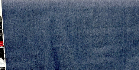 USA Made Deep Indigo Denim 100 Percent Cotton Fabric - Deep Indigo Blue, Ring Spun, 68" Width (By The Yard)