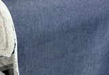 USA Made Deep Indigo Denim 100 Percent Cotton Fabric - Deep Indigo Blue, Ring Spun, 68" Width (By The Yard)