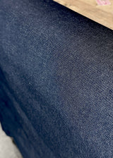 10 Yards USA Made Deep Indigo Denim 100 Percent Cotton Fabric - Deep Indigo Blue, Ring Spun, 68" Wide (10 Yards)