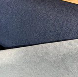 10 Yards USA Made Deep Indigo Denim 100 Percent Cotton Fabric - Deep Indigo Blue, Ring Spun, 68" Wide (10 Yards)