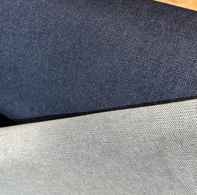 10 Yards USA Made Deep Indigo Denim 100 Percent Cotton Fabric - Deep Indigo Blue, Ring Spun, 68" Wide (10 Yards)