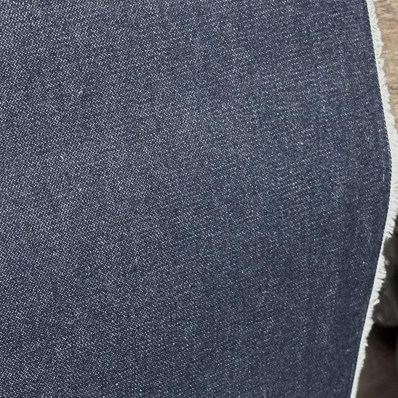 1 Yard USA Made 10 oz Dark Indigo Denim Fabric Ring Spun 100% Cotton, 68" Wide Heavyweight Material