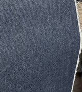 USA Made Dark Indigo Denim Ring Spun 100 Percent Cotton Fabric - Dark Indigo Blue, Denim, 68" Width (By The Yard)