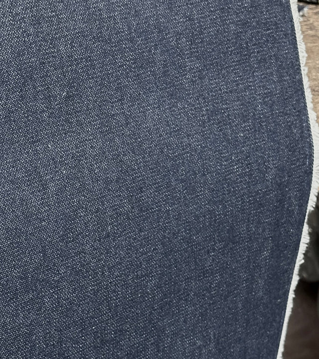 USA Made Dark Indigo Denim Ring Spun 100 Percent Cotton Fabric - Dark Indigo Blue, Denim, 68" Width (By The Yard)