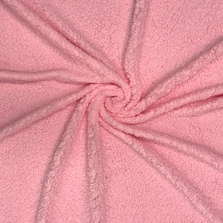 Sherpa Faux Fur Polyester Fabric - Solid, 60" Width (1 Yard)