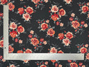1 Yard Techno Crepe Knit Floral Print Fabric Soft Stretch 60 Inch Width