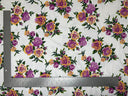 1 Yard Techno Crepe Knit Floral Print Fabric Soft Stretch 60 Inch Width