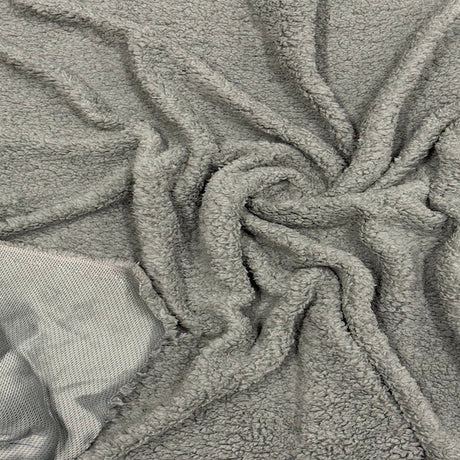 Sherpa Faux Fur Polyester Fabric - Solid, 60" Width (1 Yard)