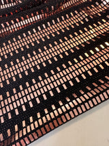 Stretch Mirror Sequin Knit Rose Gold
