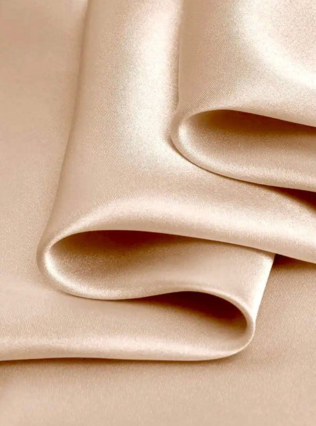 Stretch Silk Charmeuse Gold Champagne