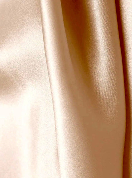 Stretch Silk Charmeuse Gold Champagne