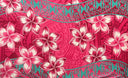 Polyester Sarong Plumeria Double Border