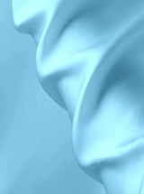 Stretch Silk Satin Baby Blue