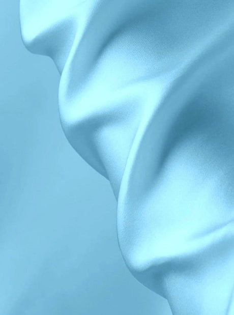 Stretch Silk Satin Baby Blue