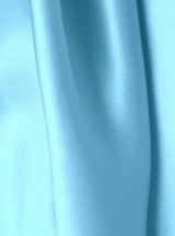 Stretch Silk Satin Baby Blue
