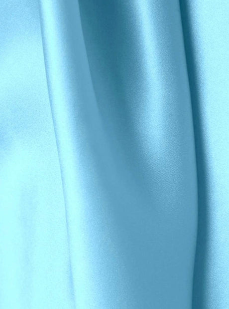 Stretch Silk Satin Baby Blue
