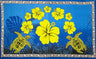 Tropical Arch Sarong Polyester Fabric - Tapa Border, Tropical Arch Print, 72" L X 45" W (1 Sarong)