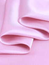 Baby Pink Stretch Satin