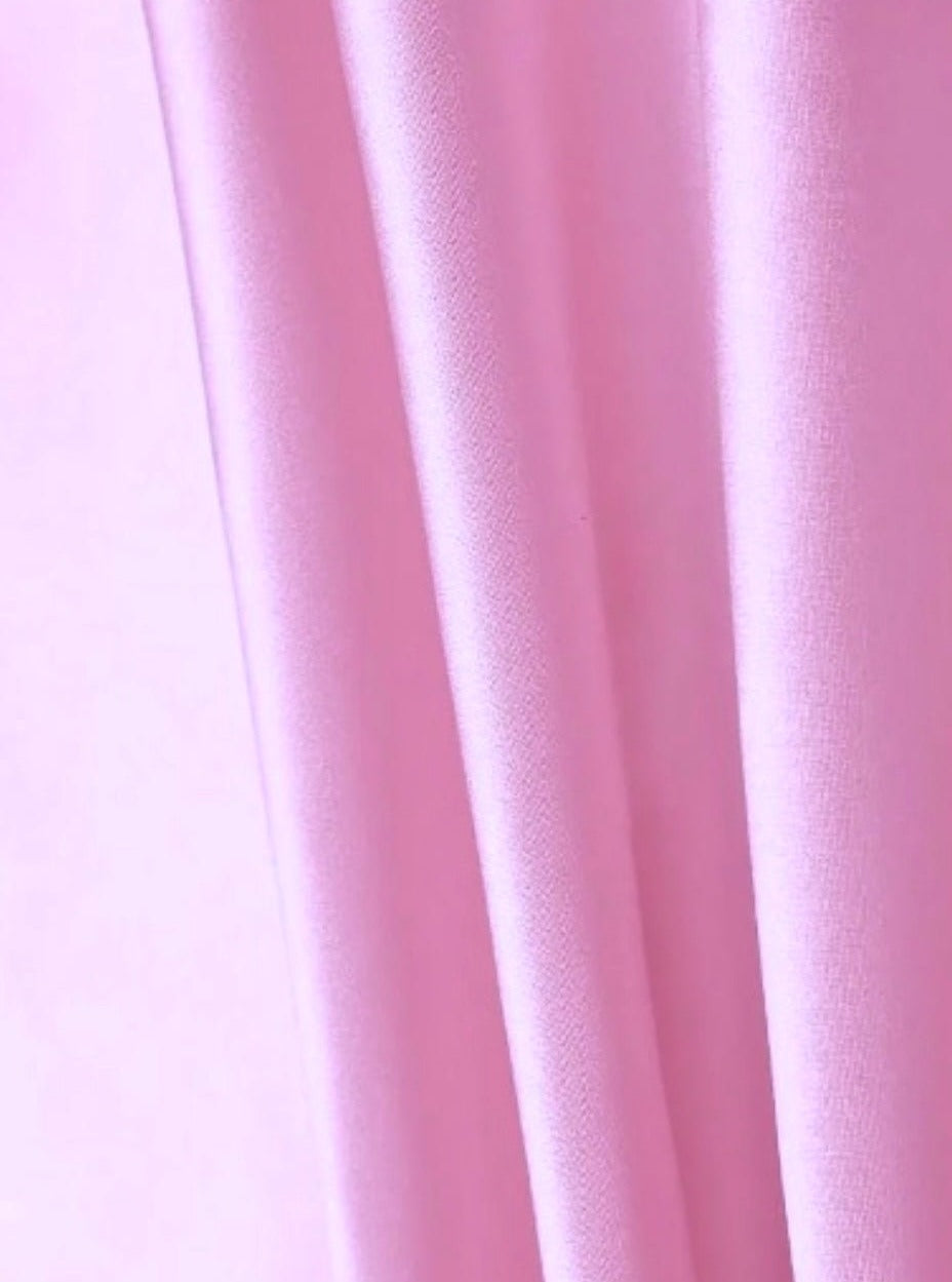Baby Pink Stretch Satin