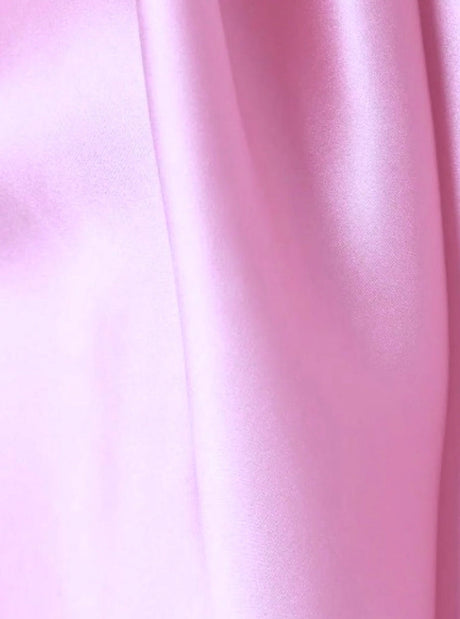Baby Pink Stretch Satin