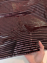 Stretch Mirror Sequin Knit Red Silver