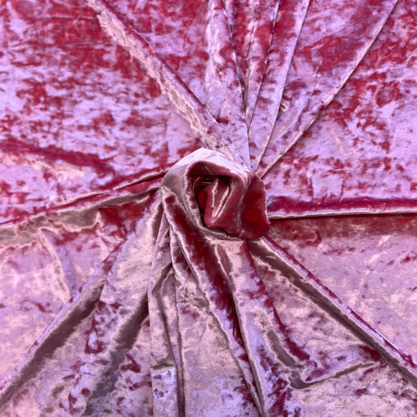 Crushed Stretch Velvet Fabric by the Yard