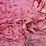 Crushed Stretch Velvet Fabric by the Yard