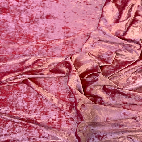 Crushed Stretch Velvet Fabric by the Yard
