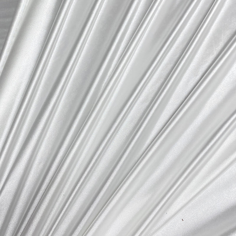 Shiny Nylon Spandex White
