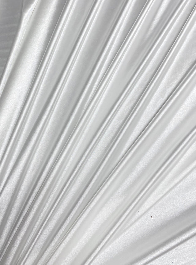 Shiny Nylon Spandex White