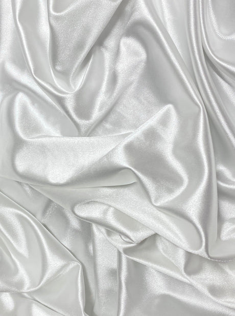 Shiny Nylon Spandex White