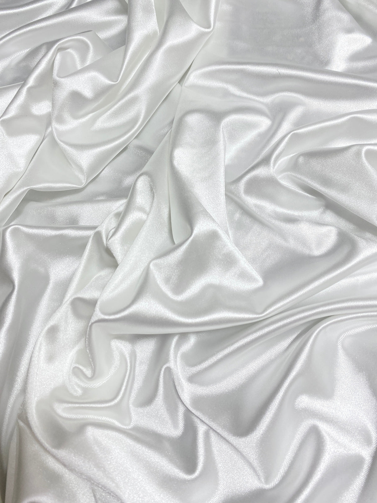 Shiny Nylon Spandex White