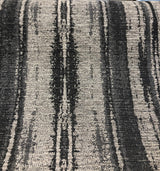 Modern Ariel Pewter Chenille Fabric - Pewter Alyssa Pattern, 58" Width (1 Yard)
