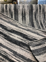 Modern Ariel Pewter Chenille Fabric - Pewter Alyssa Pattern, 58" Width (1 Yard)