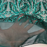 Stretch Sequins Lace Fabric