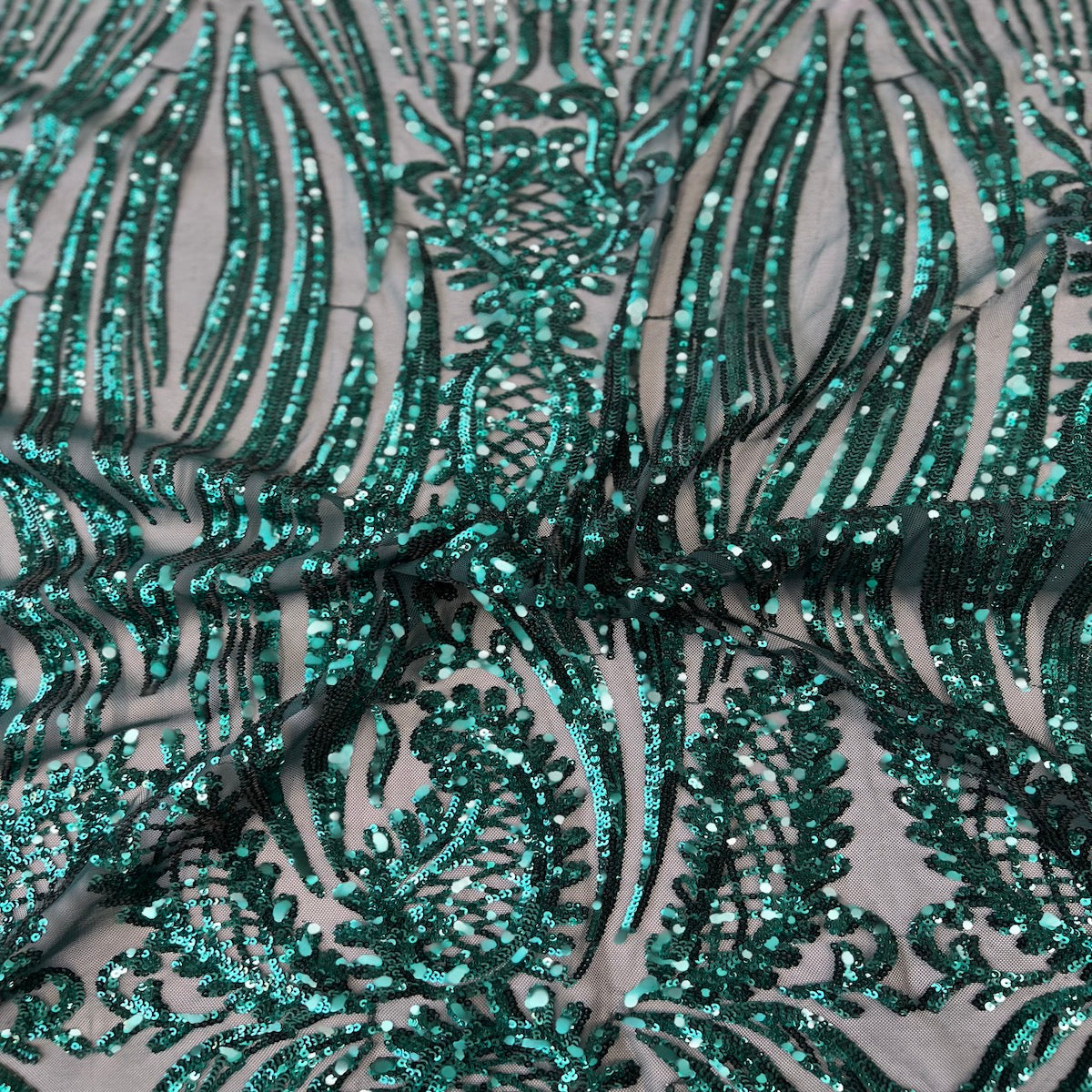 Stretch Sequins Lace Fabric