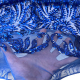 Stretch Sequins Lace Fabric