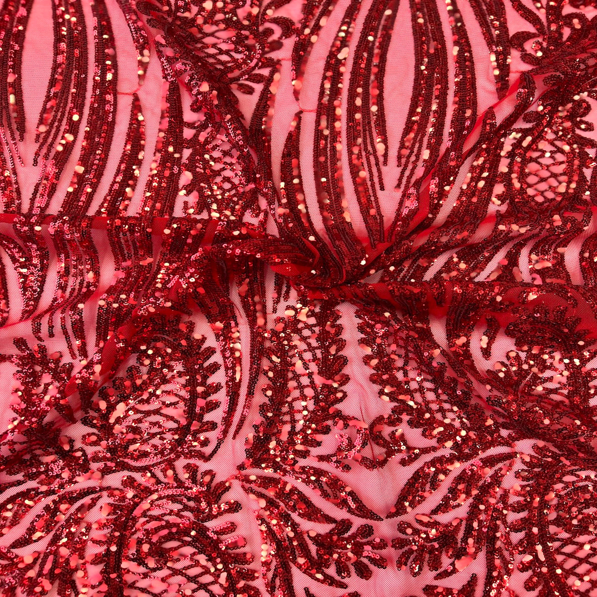 Stretch Sequins Lace Fabric