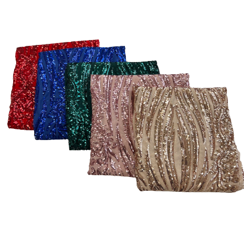 Stretch Sequins Lace Fabric