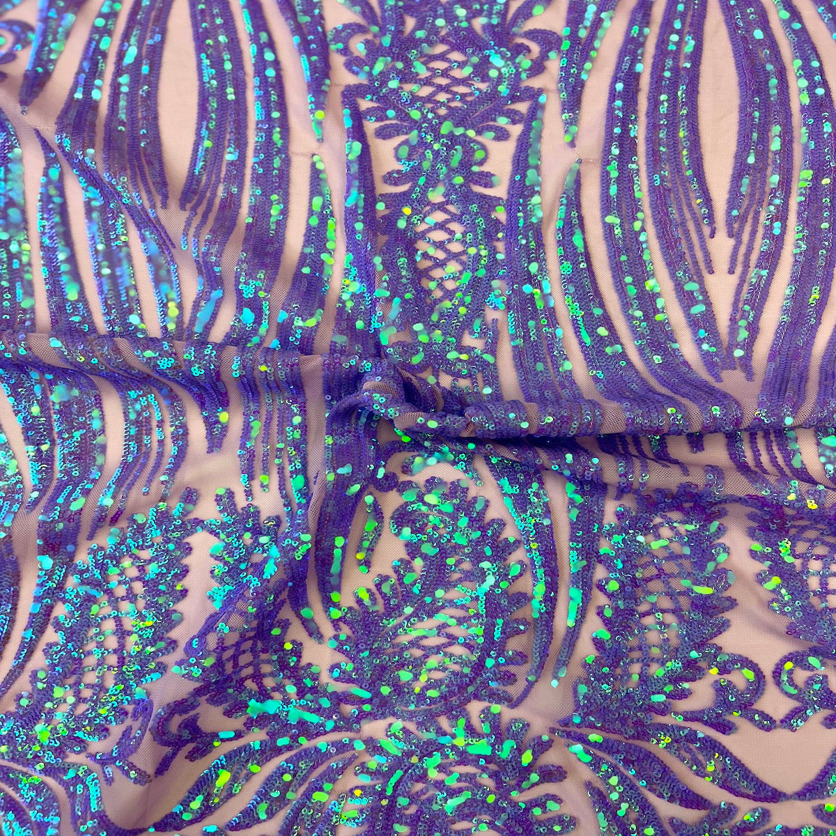 Stretch Sequins Lace Fabric