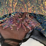 Stretch Sequins Lace Fabric