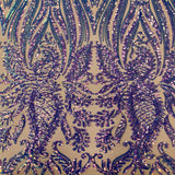 Stretch Sequins Lace Fabric