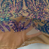 Stretch Sequins Lace Fabric
