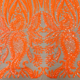 Stretch Sequins Lace Fabric