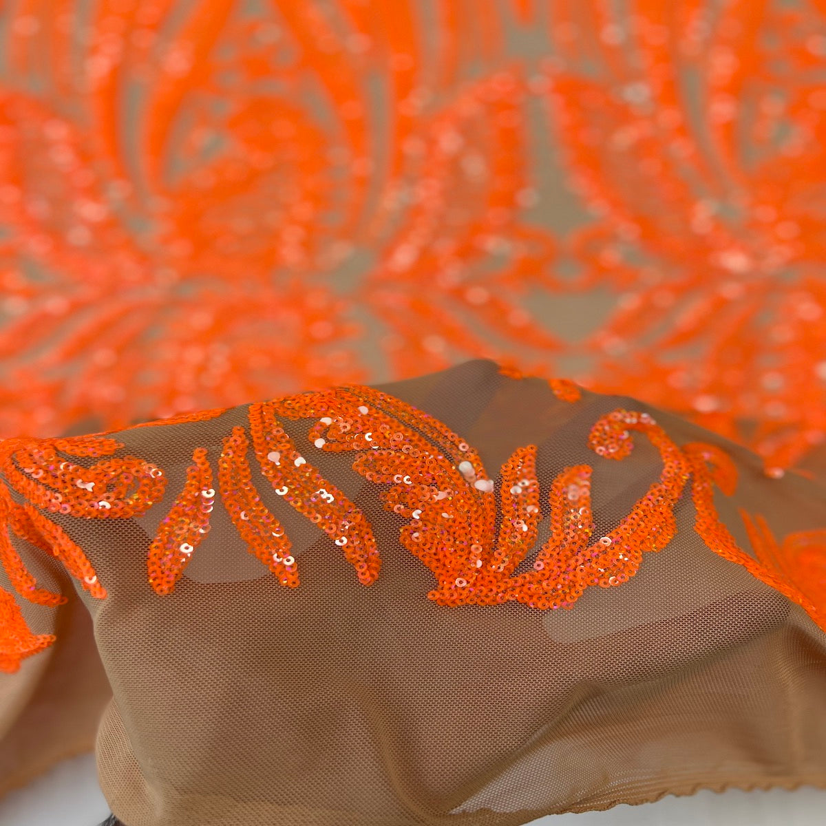 Stretch Sequins Lace Fabric